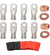 SVAAR 1/0 Tinned Copper Lugs Battery Lugs 0 Gauge Battery Cable Ends 1/0 AWG 3/8" &amp; 1/0 AWG 5/16"...