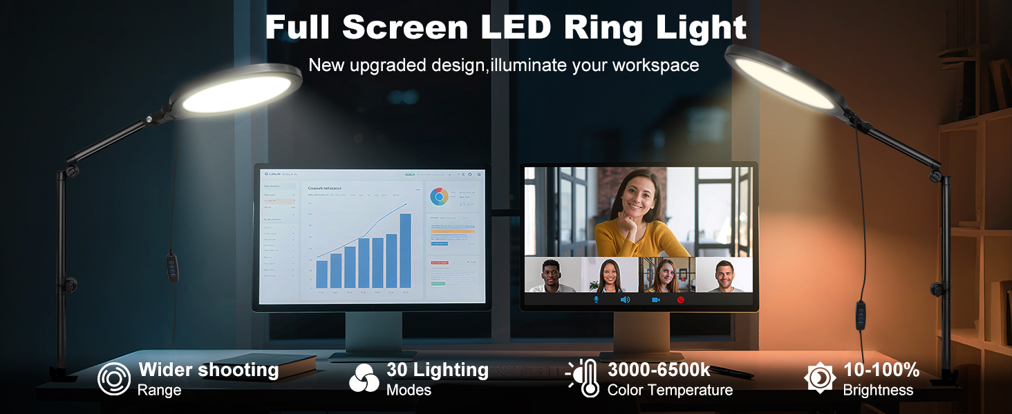 ring light desk