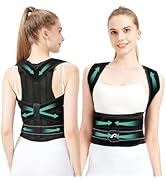 BAREKE Back Brace Posture Corrector for Women &amp; Men: Adjustable Full Back Posture Braces with Upg...
