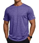 MAGCOMSEN Men's Workout Shirts Short Sleeve Tees Quick Dry Moisture Wicking Athletic Gym Running ...