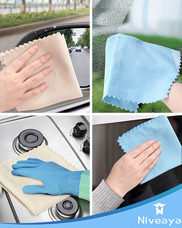 Fish Scale Streak Free Miracle Glass Window Cleaning Cloth
