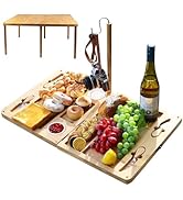Travel Charcuterie Board with Lid Gorgeous Quality Elegant Design Cheese Board, Storage Capacity ...