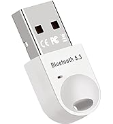 GAROGYI Bluetooth Adapter, USB Bluetooth 5.3 Adapter for PC,5.3+EDR Bluetooth Wireless Transmitte...