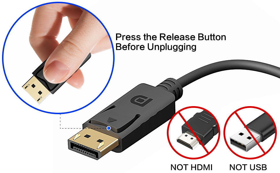 Press the Release ButtonBefore Unplugging