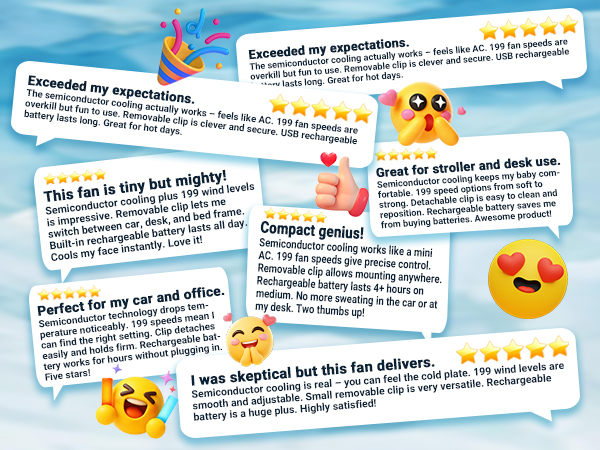 2026 Mini Portable Car Clip on Air Conditioner Fan