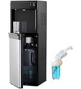 VEVOR Water Dispenser with Ice Maker, 3-in-1 Floor-Standing Water Dispenser, 33 LBS/24H, 9 Cubes/...
