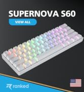 Ranked S60 Supernova 60% Form Factor | Hot Swappable Mechanical Gaming Keyboard | 61 Keys Multi C...