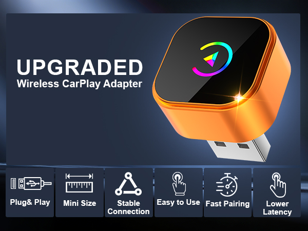 UPGRADED Wireless CarPlay Adapter