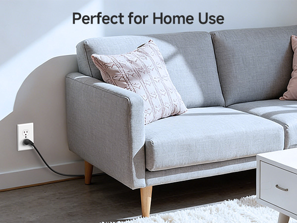 Computer Power Cord Splitter (NEMA 5-15P to 2X IEC C13)