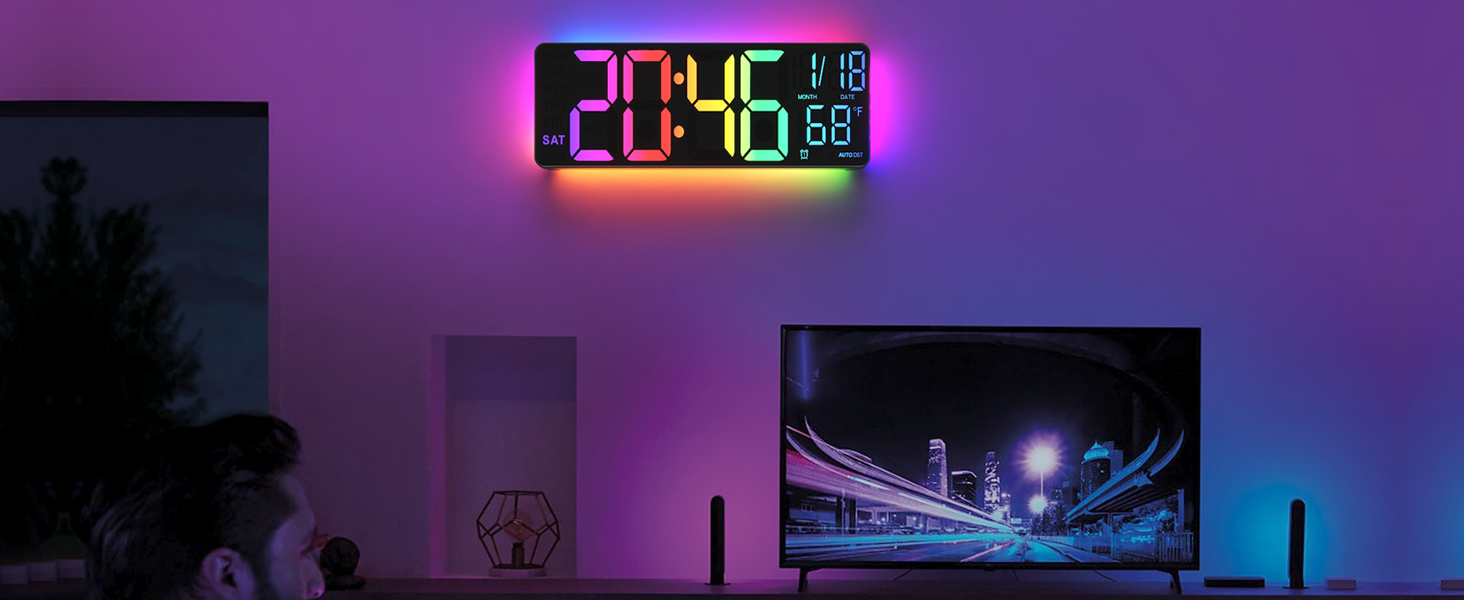 digital wall clock