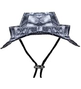 Dogs and Cats Sunshade Anti-Strangulation Hat Anti-Peeling Ears Adjustable Rope Buckle Bucket Hat...