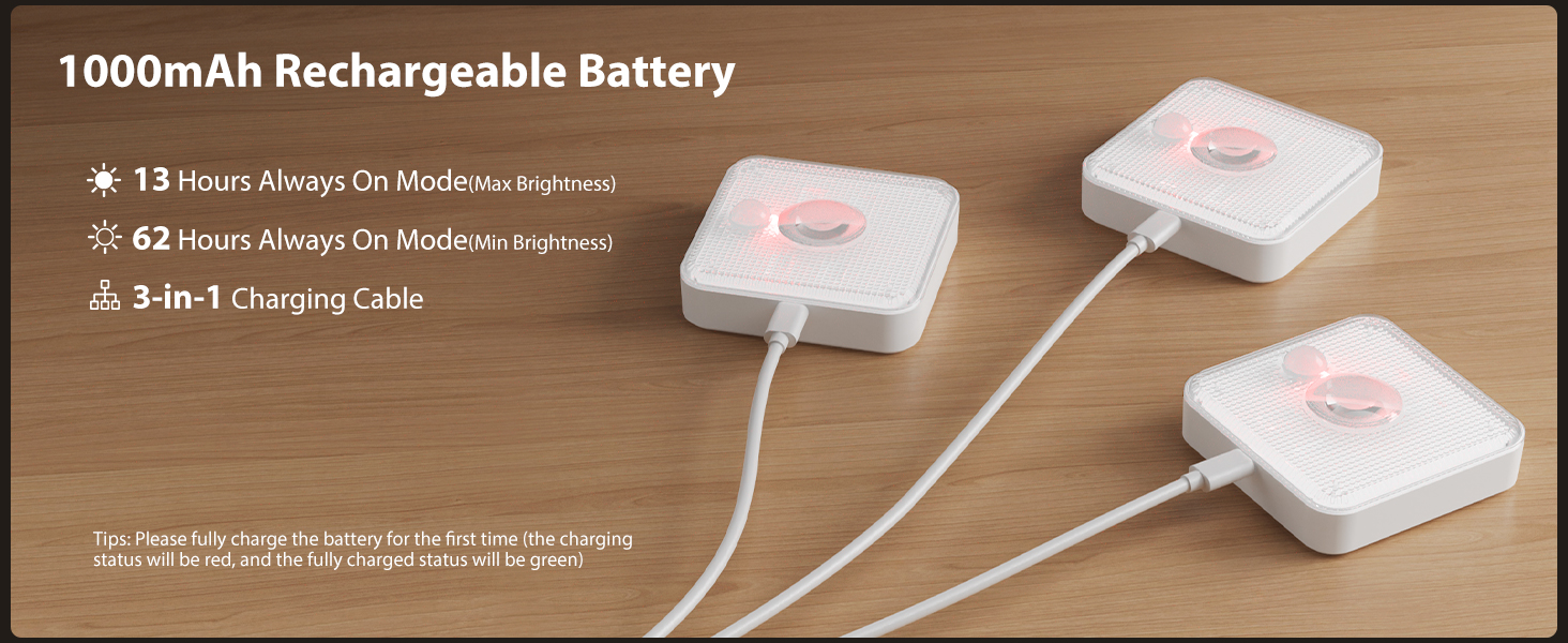 rechargeable puck lights