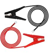 minidodoca 12 awg 3.7 Ft Electric Fence Jumper Leads Cable with Crocodile Clip,Fencing System Wir...