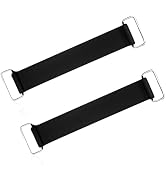 YTFRL 2PCS Motorcycle Battery Strap, Stretchable Rubber Battery Straps Hold Down Band with Metal ...