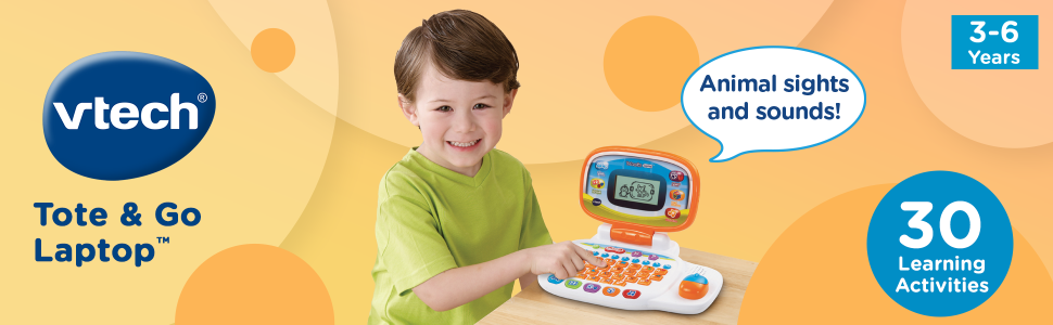 vtech; Tote &amp; Go Laptop; 3-6 years; 30 learning activities