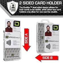 ID Stronghold Duolite Holder Card Slides in from top PIV CAC Government FIPS 201 USA 