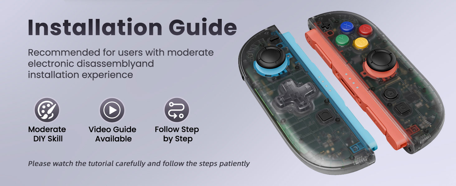 Shell (D-Pad Version) with Buttons for Joycon 2