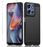 Orzero (2 in 1) Phone Case Compatible for Motorola Moto G Play 2025/G 5G 2025, with Tempered Glas...
