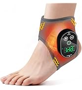 AFDEAL Ankle Heating Pad Cordless, Ankle and Foot Massager for Neuropathy, Heated Ankle Wrap with...
