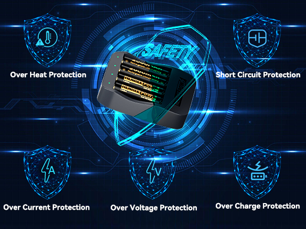aa rechargeable batteries with charger