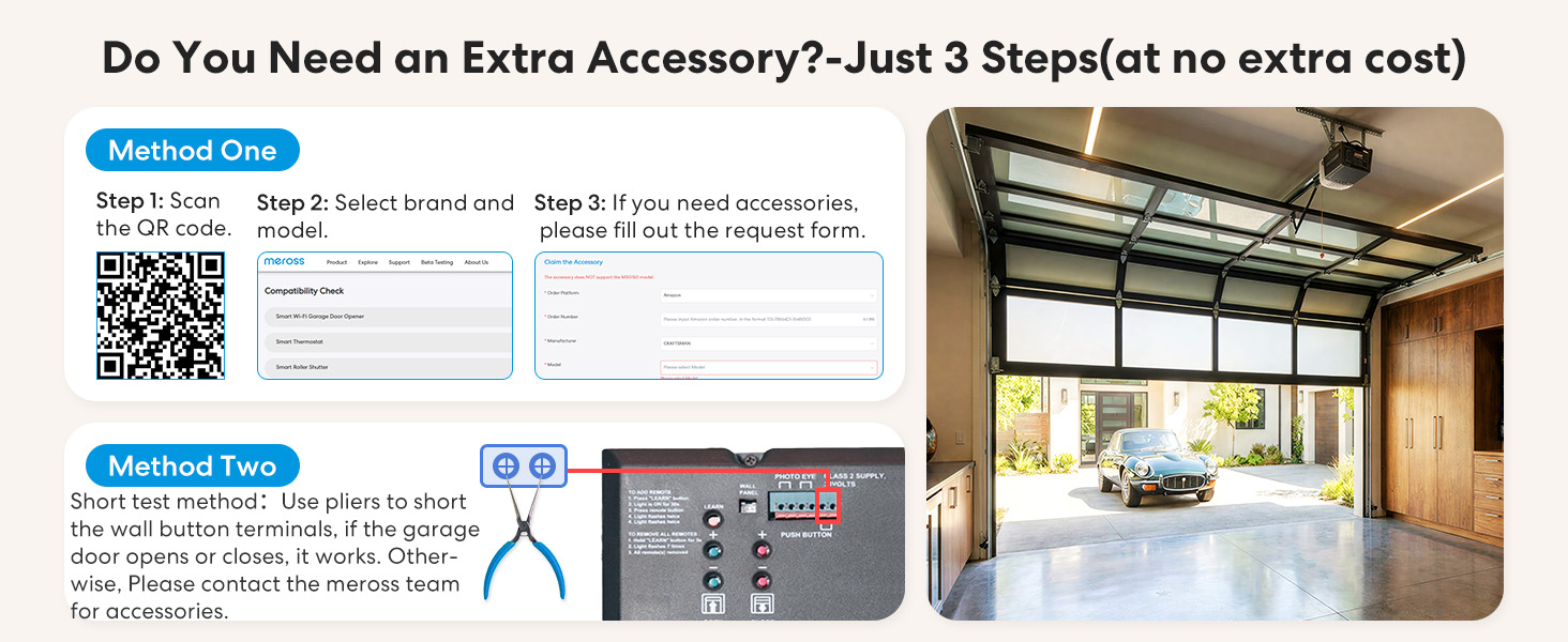 smart garage door compatible check