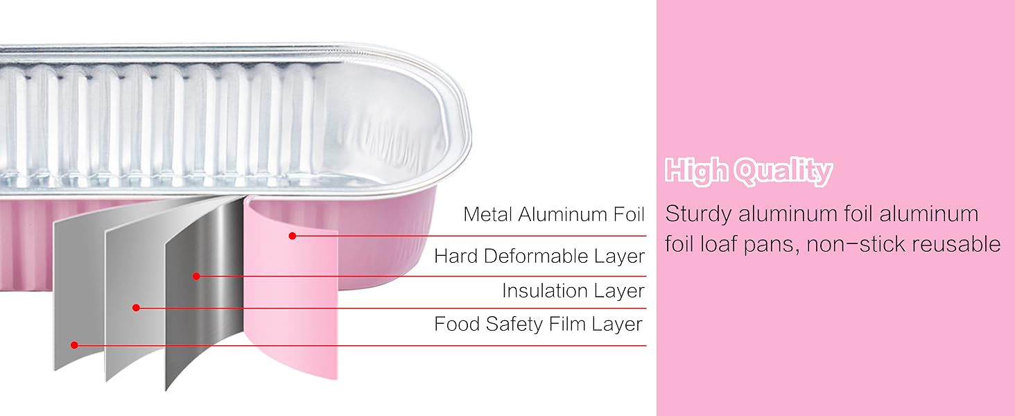 Aluminum Mini Loaf Pans with Lids
