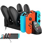 FastSnail Charging Dock Compatible with Nintendo Switch Pro Controllers and for Joy Cons &amp; OLED M...