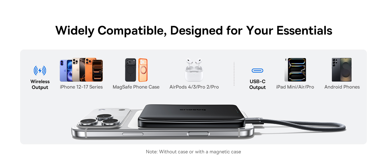 magnetic power bank iphone 14 usb c power bank travel charger portable battery charger