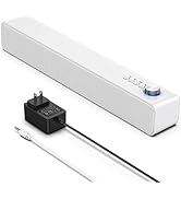 LENRUE Computer Speakers for Desktop PC, Power Clear Sound, Single Buttons, AUX Connect, AC Adapt...