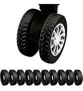 Figffotto Luggage Wheel Covers 10 Pcs, Silicone Protective Covers for 2-2.4" Suitcases Wheels, Up...