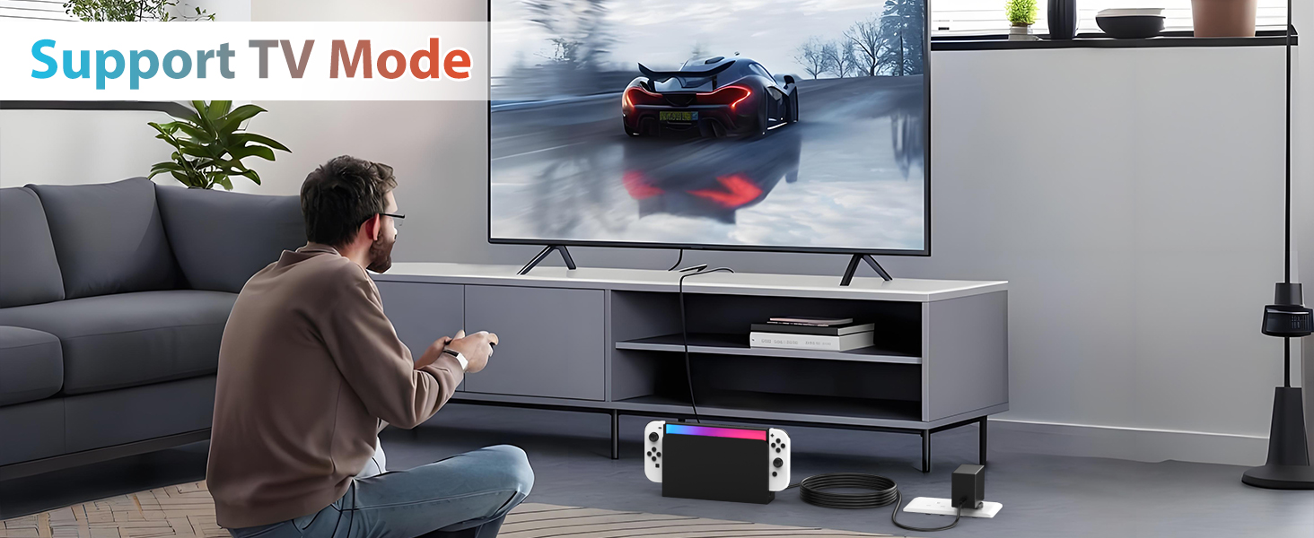 Charger for Nintendo Switch, 45W AC Adapter, Switch Lite/ Switch OLED/Steam Deck/Switch TV Mode