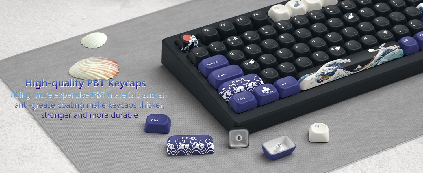 Kanagawa PBT Keycaps