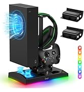 Upgraded RGB Cooling Fan Charging Station for Xbox Series S Console &amp; Controller,Dual Charger Doc...