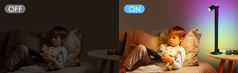 Smart Light Bar with Swivel Lamp