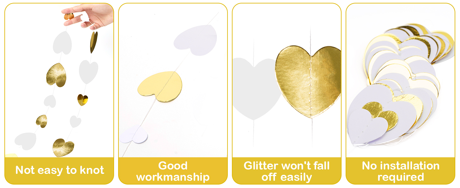 romantic heart garland