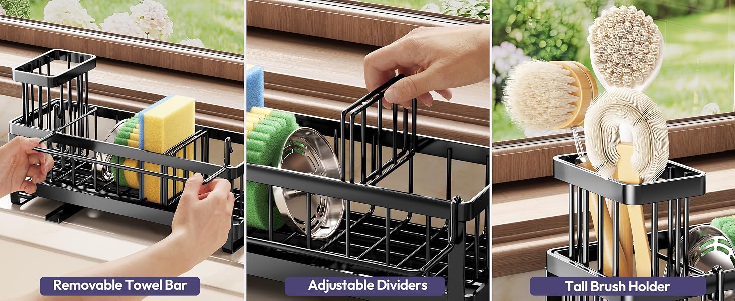 Sponge Holder for Kitchen Sink Kitchen Sink Caddy Organzier
