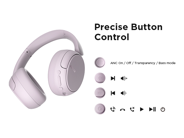 TALIX noise cancelling over ear headphones