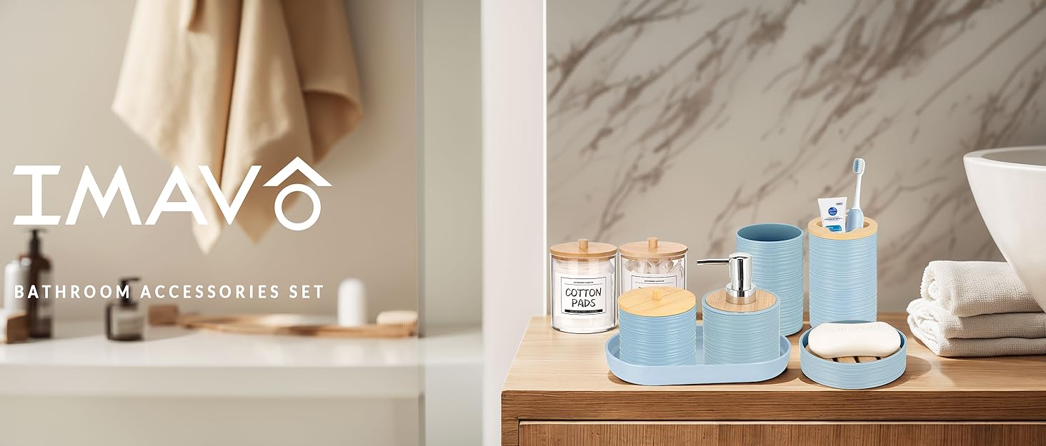 IMAVO bathroom accessories set
