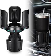 Car Cup Holder Expander Adapter (Adjustable) THIS HILL All Purpose Cup Holder Expander for Car wi...