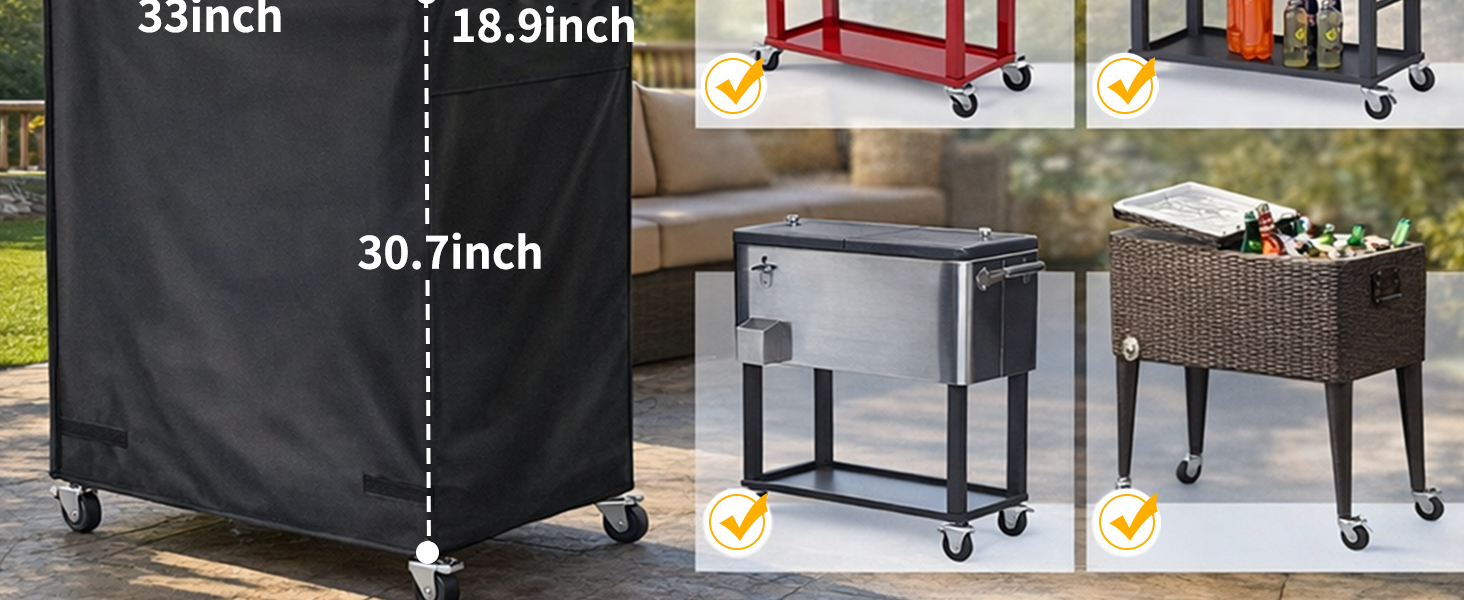 Patio Cooler Cart Cover