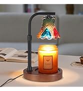nawaza Colorful Glass Candle Warmer Lamp, Dimmable Electric Candle Warmer Candle Melter for Scent...