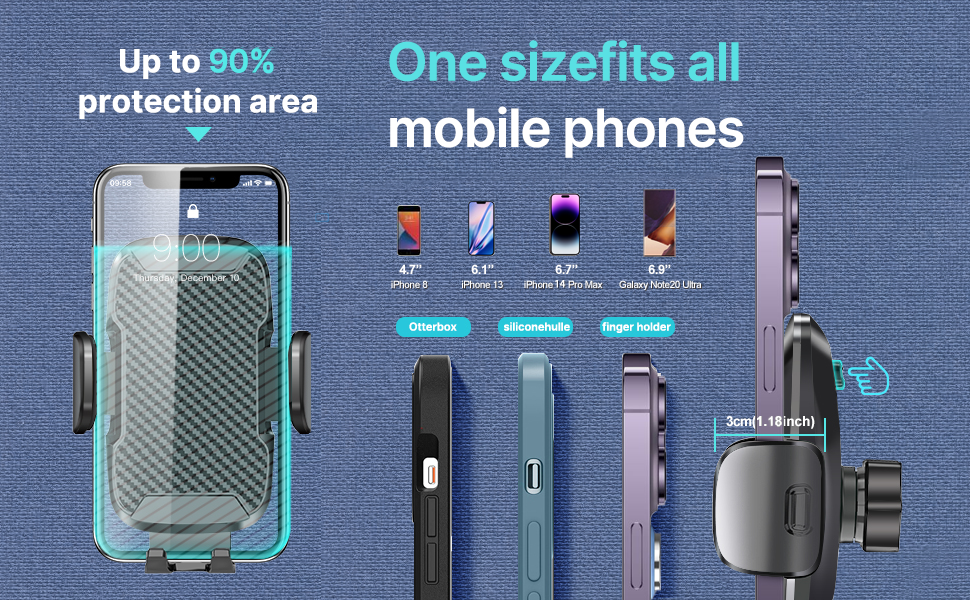 a variety of smartphones and accessories.