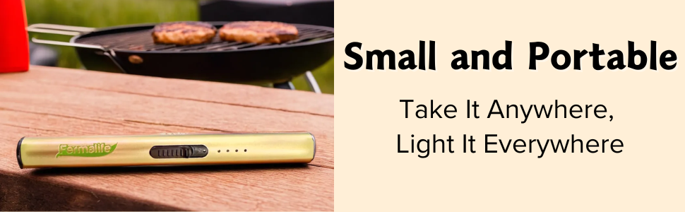 electric candle lighter, small and portable, camping trips, outdoors, hiking, nature
