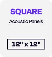 Square acoustic panels