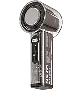 CARONSORT Transparent Portable Handheld Fan, Rechargeable 3000mAh Battery Operated, Digital Displ...