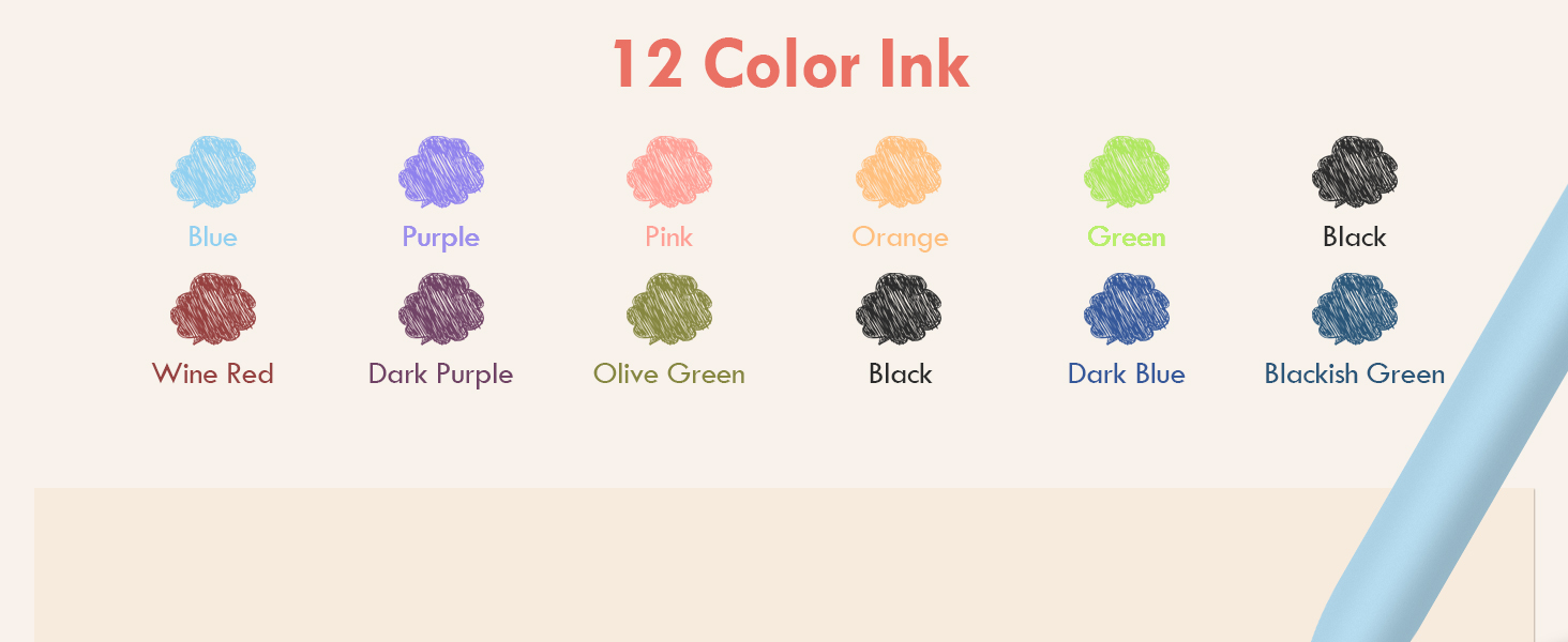 Colorful Gel Pens, Medium Point 0.7mm, Smooth Writing Journaling Supplies