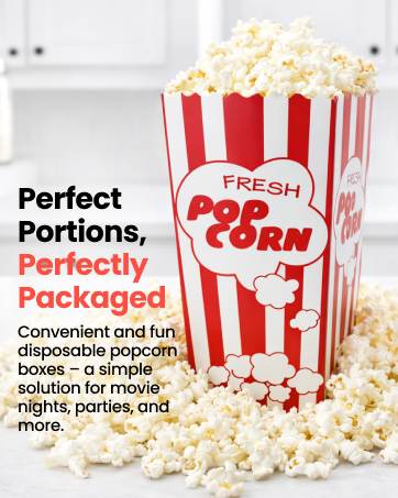 disposable popcorn box
