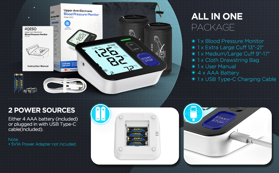 AQESO Blood Pressure Monitor Kit