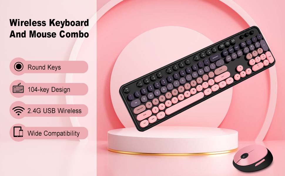 keyboard and mouse colorful 