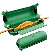 Restmo 2 Pack Mini IP44 Waterproof Outdoor Connection Box with Lockable Latches and Mounting Hole...